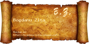 Bogdanu Zita névjegykártya